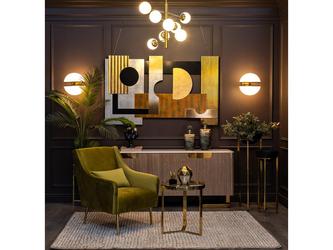 Garda Décor: стол журнальный(золото, стекло)