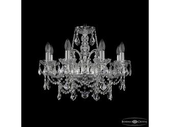 люстра хрустальная Bohemia Ivele Crystal 1411/8/195 Ni Leafs 