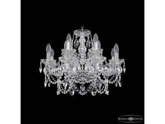 люстра хрустальная Bohemia Ivele Crystal 1411/8+4/195 Ni 