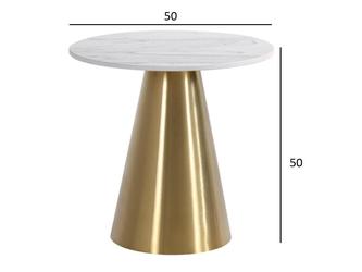 Garda Décor: стол(белый, золото)