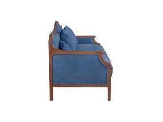 Interior: диван 4 местный(синий)